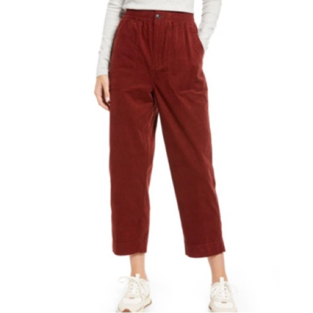 MADEWELL Women's Tapered Huston Pull-On Crop Pants XXS NA965